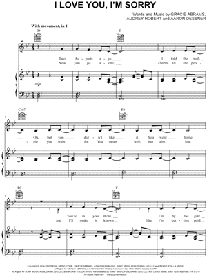 I Love You, I'm Sorry