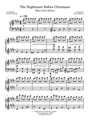 The Nightmare Before Christmas (Main Titles Medley)