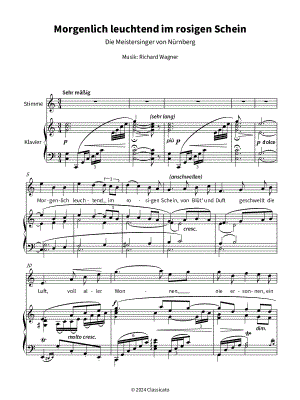 Morgenlich leuchtend im rosigen Schein