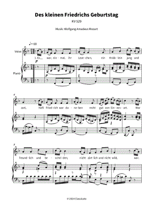 Des kleinen Friedrichs Geburtstag