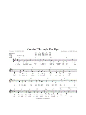 Comin' Through the Rye