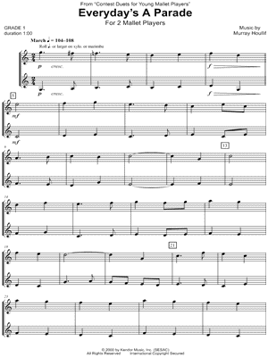 Everyday's a Parade - Mallet Percussion Duet