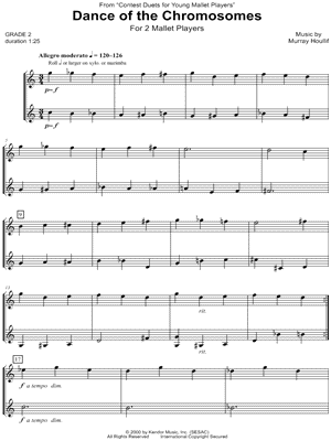 Dance of the Chromosomes - Mallet Percussion Duet