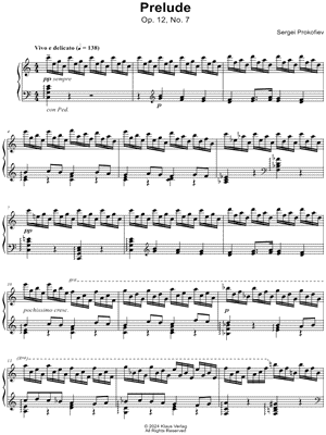 Prelude (Op. 12, No. 7) - Prokofiev