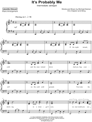 It's Probably Me [intermediate - abridged]