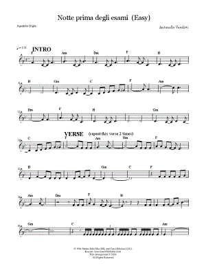 Notte prima degli esami [easy]