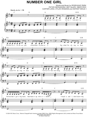 number one girl - ROSÉ