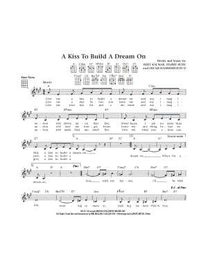 A Kiss to Build a Dream On