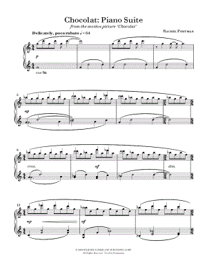 Chocolat: Piano Suite