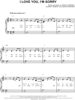 I Love You, I'm Sorry
