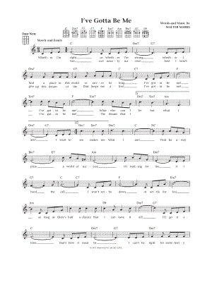 I've Gotta Be Me