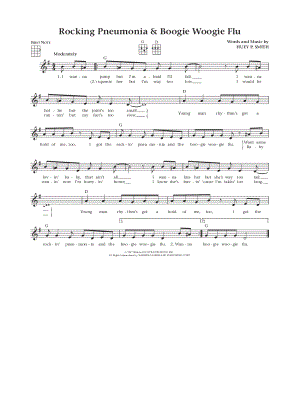 Rockin' Pneumonia and the Boogie Woogie Flu