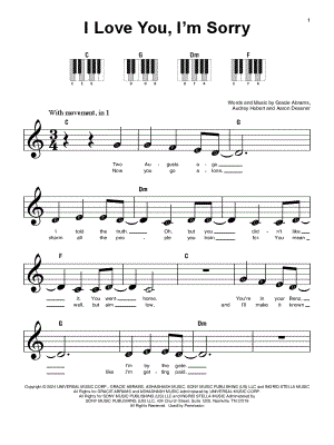 I Love You, I'm Sorry