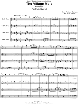 The Village Maid (Rondeau) - Score