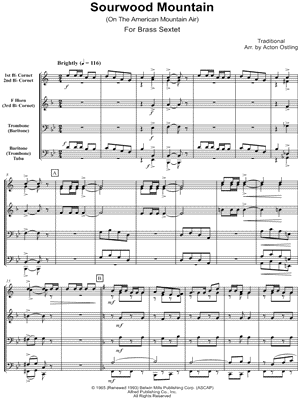 Sourwood Mountain - Score