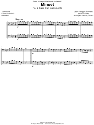 Minuet (Rondino) - Bass Clef Duet