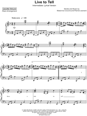 Live to Tell [intermediate - lyrical]