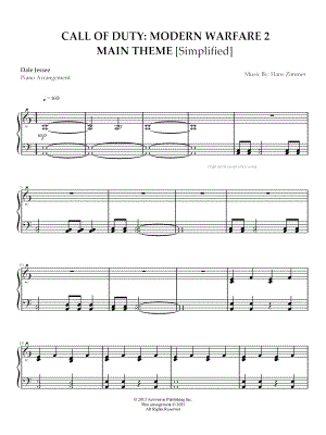 Call of Duty: Modern Warfare 2 Main Theme [simplified]