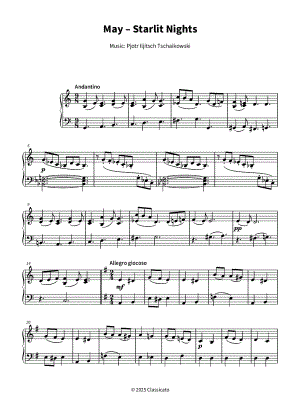 The Seasons, Op. 37a: 5. May (May Nights)