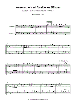 Kerzenschein wirft seidenes Glänzen