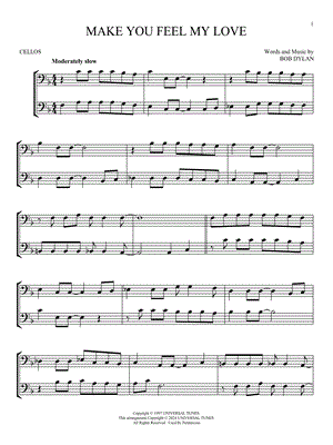 Make You Feel My Love - Cello Duet