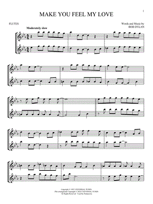 Make You Feel My Love - Flute Duet