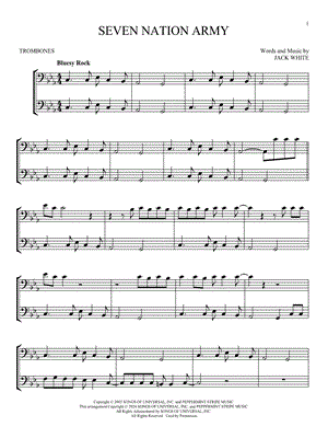 Seven Nation Army - Trombone Duet