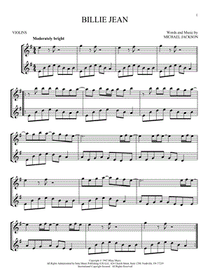 Billie Jean - Violin Duet