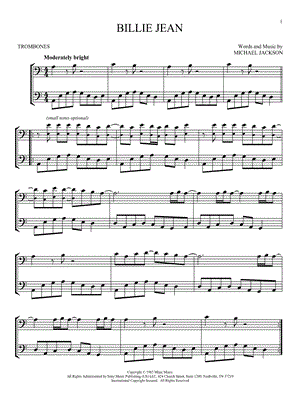 Billie Jean - Trombone Duet