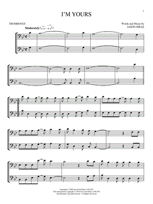 I'm Yours - Trombone Duet