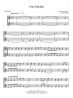 I'm Yours - Trumpet Duet