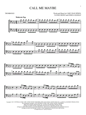 Call Me Maybe - Trombone Duet