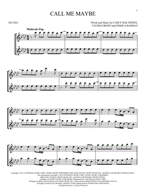 Call Me Maybe - Flute Duet