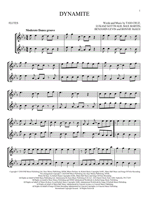 Dynamite - Flute Duet