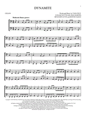 Dynamite - Cello Duet