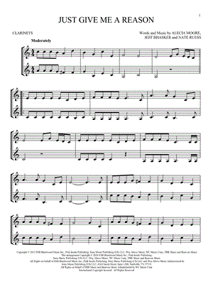 Just Give Me a Reason - Clarinet Duet