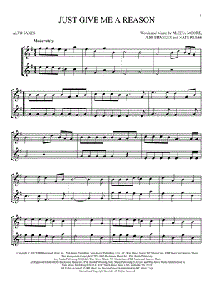 Just Give Me a Reason - Alto Saxophone Duet