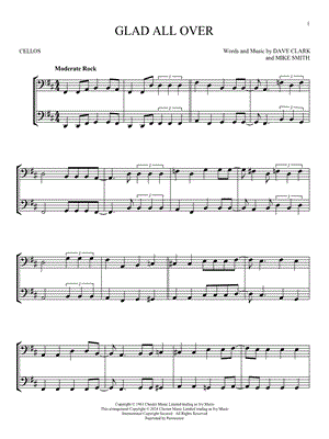 Glad All Over - Cello Duet