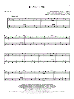 It Ain't Me - Trombone Duet