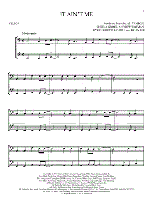 It Ain't Me - Cello Duet