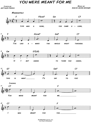 You Were Meant for Me