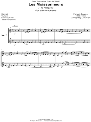 Rondeau: Les Moissonneurs - Bb Instrument Duet
