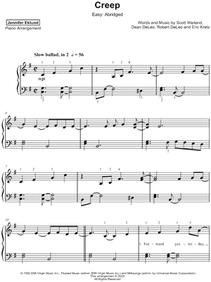 Creep [easy - abridged]