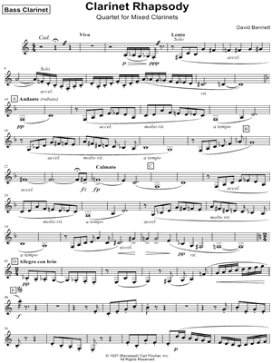 Clarinet Rhapsody - Bass Clarinet