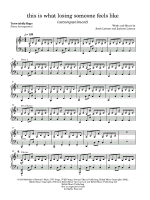 this is what losing someone feels like [accompaniment only]