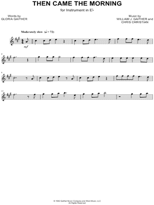 Then Came the Morning - Eb Instrument