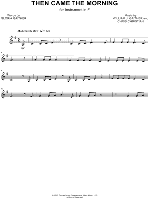 Then Came the Morning - F Instrument