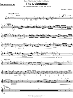 The Debutante - Trumpet part