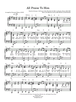 All Praise to Him [A major]