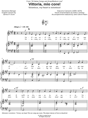 Vittoria, mio core! - Medium Low